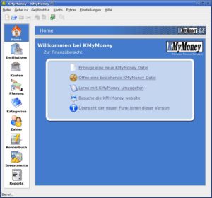 KMyMoney 0.8 kommt mit mehr Funktionalitäten und verbesserter Benutzbbarkeit.