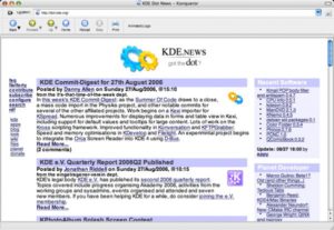 Mit KDE 4 läuft auch der KDE-Alleskönner Konqueror nativ auf Mac OS X.