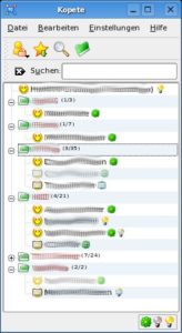 Der Instant-Messenger Kopete versteht neben dem Jabber noch zahlreiche weitere Protokolle.