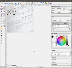 Das aktuelle KOffice-Release wartet mit dem neuen Grafikprogramm Krita auf.