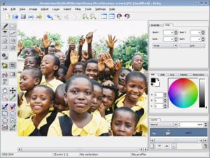 Die vierfarbfähige Grafik-Software Krita verfügt in der Release 1.4.2 über ein verbessertes Auswahlwerkzeug.
