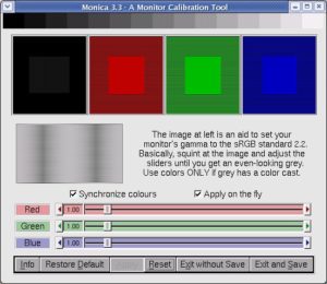 Mit dem Programm Monica ändern Sie bequem die Gamma-Werte Ihres Monitors.