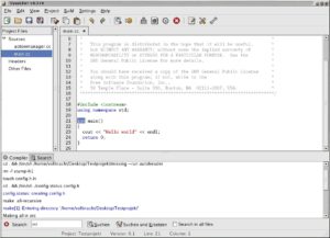 Editor, Projektverwaltung und Unterstützung für GCC und Make: Openldev ist eine integrierte Entwicklungsumgebung.