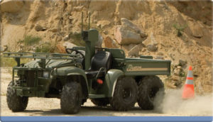 Gator allein unterwegs: Das autonome Fahrzeug auf Embedded-Linux-Basis soll selbständig Erkundungs-, Wach- und Transportaufgaben wahrnehmen.