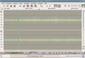 Das Audio-Bearbeitungsprogramm Sweep stellt jeden Tonkanal übersichtlich in einer Zeile dar.