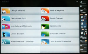 Über den Wetab Market installieren sie Widgets und Anwendungen