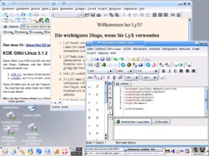 Abbildung 1: Die KDE Live-CD bietet auf der Basis einer stabilen Debian-Distribution einen Überblick über neue Software