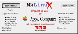Abbildung 1: Bootloader von MkLinux