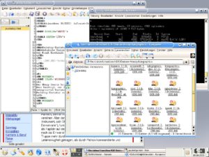 Abbildung 1: Der KDE-Desktop von Bonzai Linux