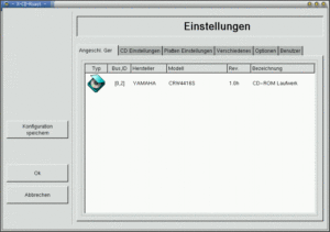 Abbildung 1: Erkennen des CD-Brenners