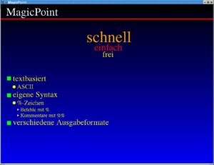 Abbildung 1: MagicPoint präsentiert: MagicPoint