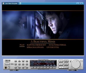 Abbildung 1: Xine zeigt das Menü der Video-DVD an