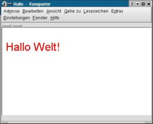 Abbildung 1: Hallo Welt