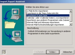 Abbildung 1: Ihren Outlook-Kalender können Sie nach KOrganizer exportieren
