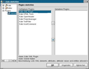 Abbildung 1: Plugins einrichten