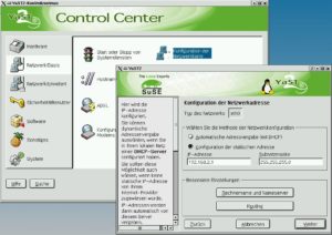 Abbildung 1: Statische Netzwerkkonfiguration mit yast2