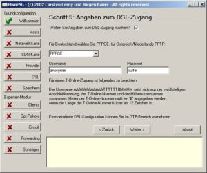 Abbildung 1: Windows-Anwender konfigurieren fli4l über den Assistenten fliwizNG