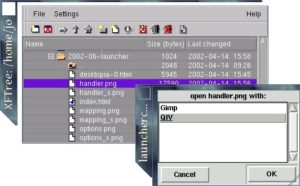 Abbildung 1: Nachgefragt – Launcher zwischen Gimp und QIV