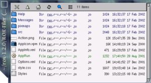 Abbildung 1: ROX-Filer als einfacher Datei-Manager