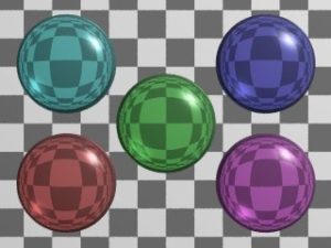 Abbildung 1: Glaskugeln als Testbild