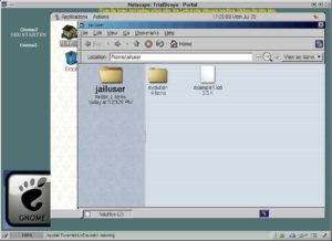 Abbildung 1: Der Test-GNOME-Desktop läuft im Browser-Fenster