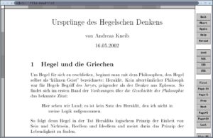 Abbildung 1: Ein Dokument in der DVI-Vorschau