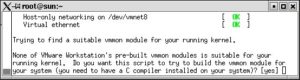 Abbildung 1: vmware-config.pl baut Kernel-Module