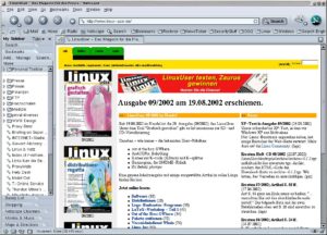 Abbildung 1: Netscape 7 basiert auf Mozilla 1.0.1