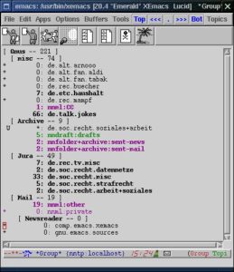 Abbildung 1: Der "*Group*"-Buffer im Topic-Modus