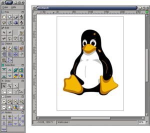 Abbildung 1: Tux – In Vektoren zerlegt