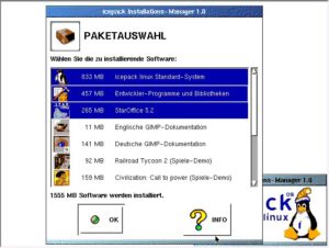 Abbildung 1: Wählen Sie bei der Installation wirklich alle Pakete, die Sie ausprobieren möchten. Spätere Nachinstallation ist nämlich ausgeschlossen!