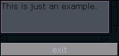 Abbildung 1: Zeit für ein neues Theme wegen gmessage+?