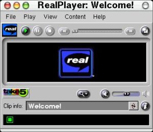 Abbildung 1: Der RealPlayer direkt nach dem Start