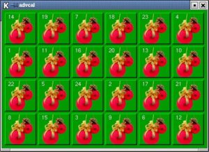 Abbildung 1: Das Ziel – der Adventskalender mit geschlossenen Türchen