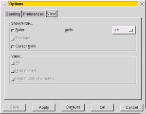 Abbildung 1: Zentimeter in AbiWord