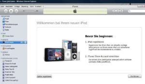 Abbildung 1: Um den iPod unter Linux zu nutzen, müssen Sie ihn erst über Apples Software iTunes initialisieren.