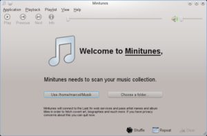 Abbildung 1: Beim ersten Programmaufruf geben Sie den Ordner an, in dem Sie Ihre Musik sammeln.