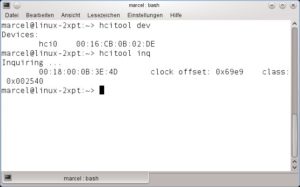 Abbildung 1: Mit diesen zwei Befehlen überprüfen Sie die grundlegende Hardware-Funktionalität von Bluetooth-Geräten.