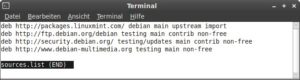 Abbildung 1: Die Paketlisten von Linux Mint Debian Edition.
