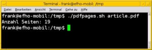 Abbildung 1: Mittels eines einfachen Skripts ermitteln Sie die Seitenzahl eines PDF-Dokuments.