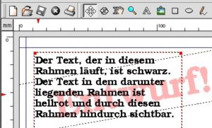 Abbildung 10: Transparenter Textrahmen