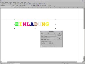 Abbildung 1: Die Textbox soll um 270 Grad gedreht werden.