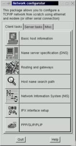 Abbildung 1: Im Network Configurator von Linuxconf ist der Punkt <custom name="span" custom:class="uielement" srcset=