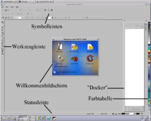 Abbildung 1: Corel PhotoPaint 9 nach dem Start