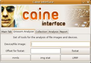 Abbildung 1: Das Caine-Interface begleitet Sie durch die vier Schritte der Computerforensik.