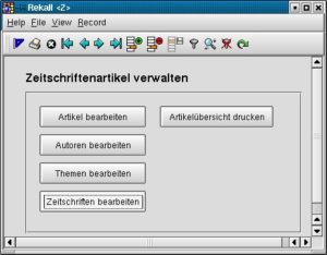 Abbildung 11: Ein Auswahlmenü