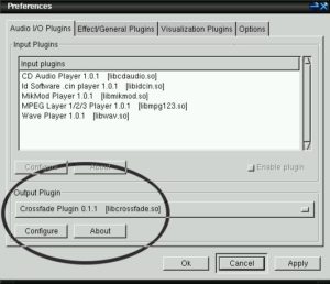Abbildung 1: Wahl des Ausgabe-Plugins