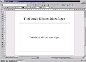 Abbildung 1: StarImpress nach dem Starten