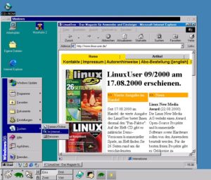 Abbildung 1: Der Internet Explorer arbeitete einwandfrei dank Netzwerk-Emulation