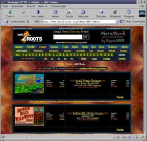 Abbildung 12: Ein großes Archiv mit alter Original-Software bietet "back 2 the roots"